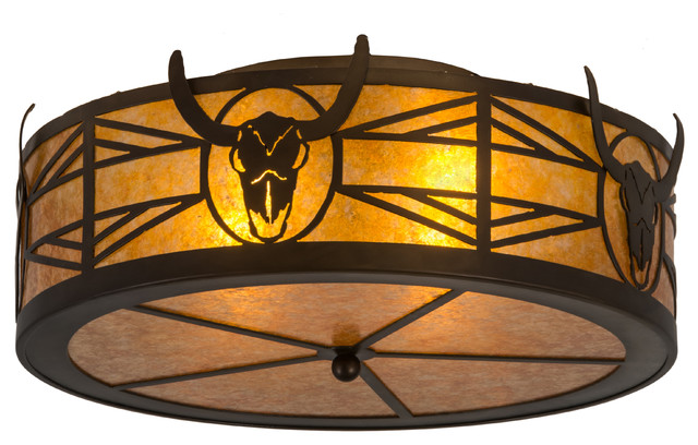 western flush mount light fixtures