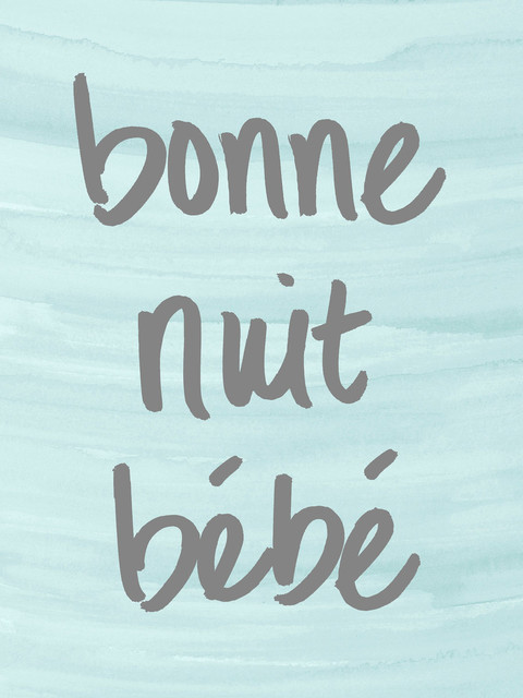 Bonne Nuit Bebe Contemporary Novelty Signs By South Social Art Houzz