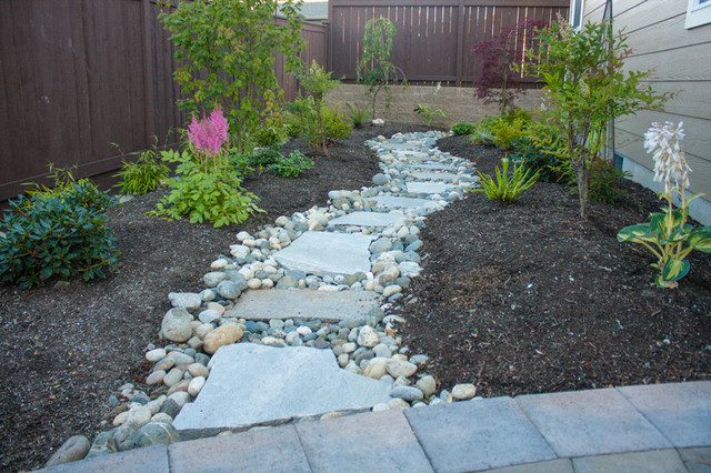 Close up of Flagstone Walkway - Rustic - Patio - Seattle ...