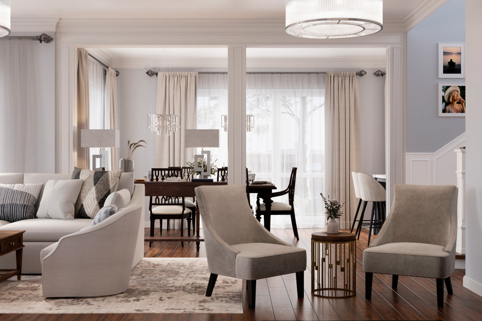 Загородный дом в американской классике для звездного клиента