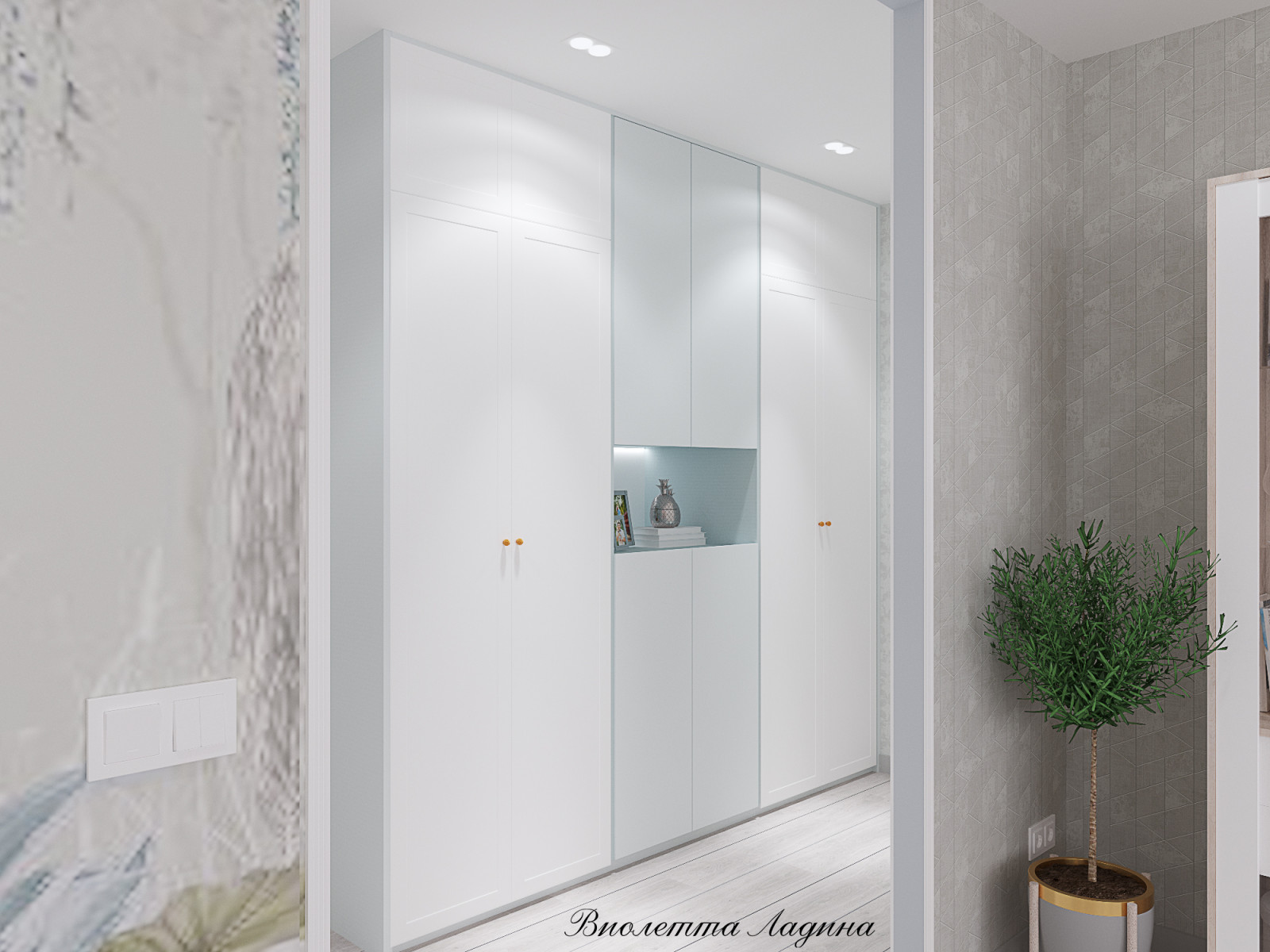 Квартира  в светлых тонах.. Двушка.