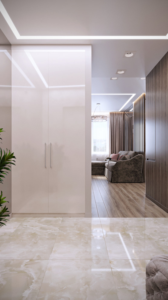 Стильная квартира 86 кв.м. -  Москва - яркие акценты в интерьере. Финал.