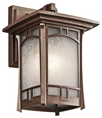 Kichler Soria 1 Light Outdoor Wall Sconce - 11.75H in. Aged Bronze