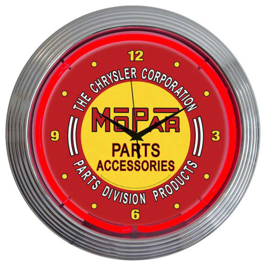 Muscle Car Garage Neon Clock by Contemporary Wall Clocks