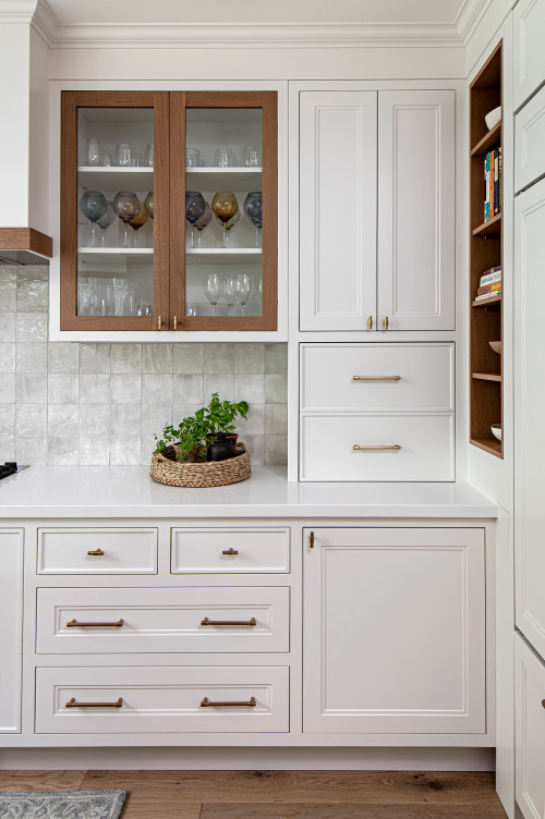 34+ White Kitchen Cabinets with Brass Hardware - ( GOLD SPARKLE )