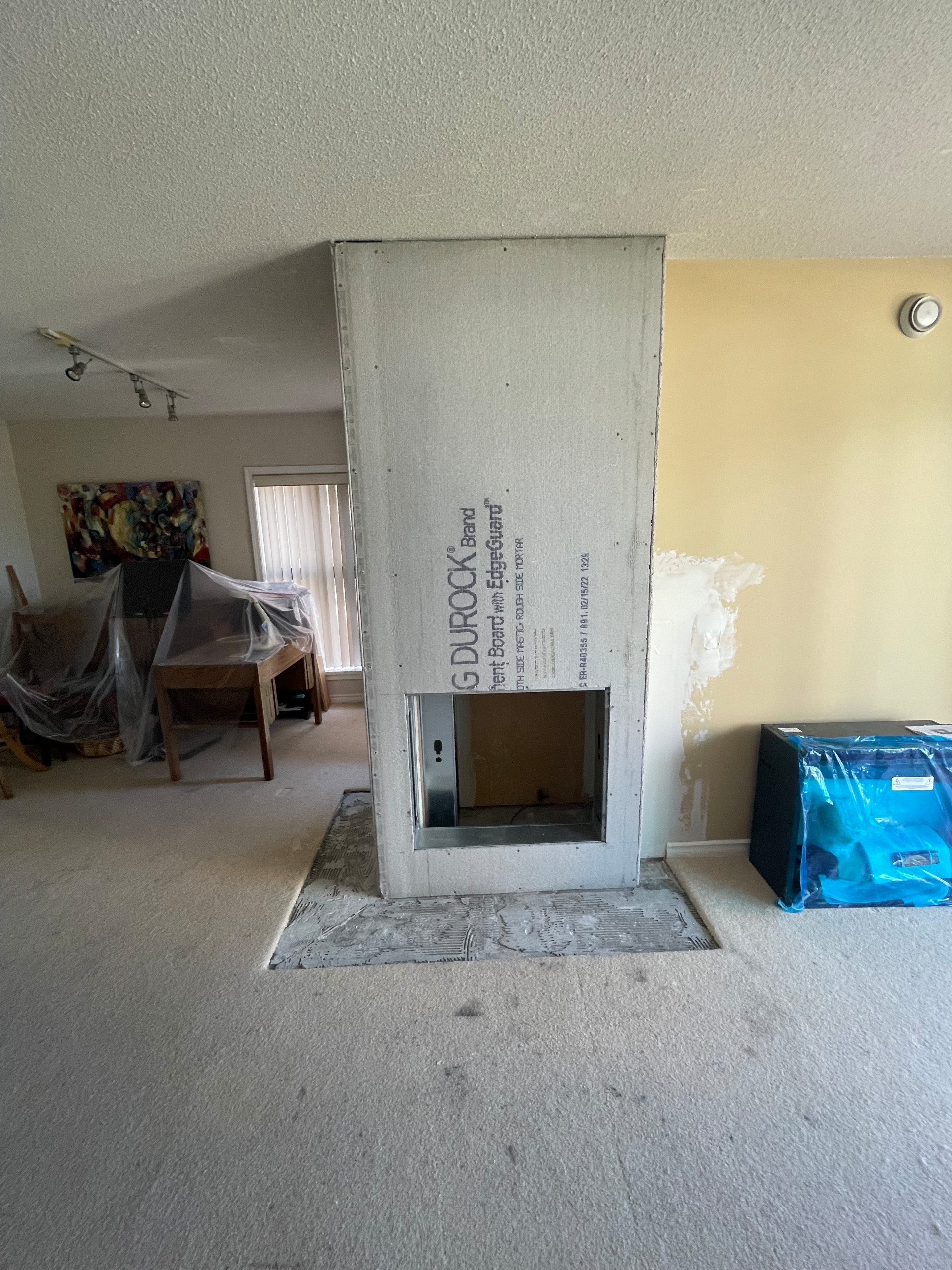 Fireplace redesign.