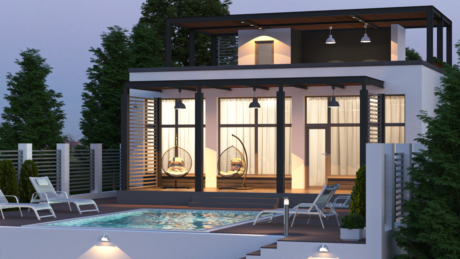 Дом с бассейном