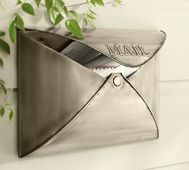 Envelope Mailbox, Vintage Brass finish