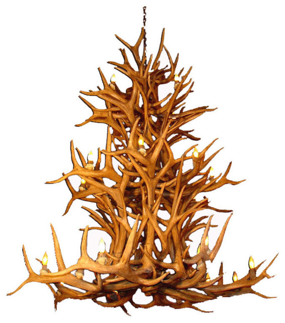 RL-25 Reproduction Antler Elk Fallow Mule Deer DiningPool Table Chandelier