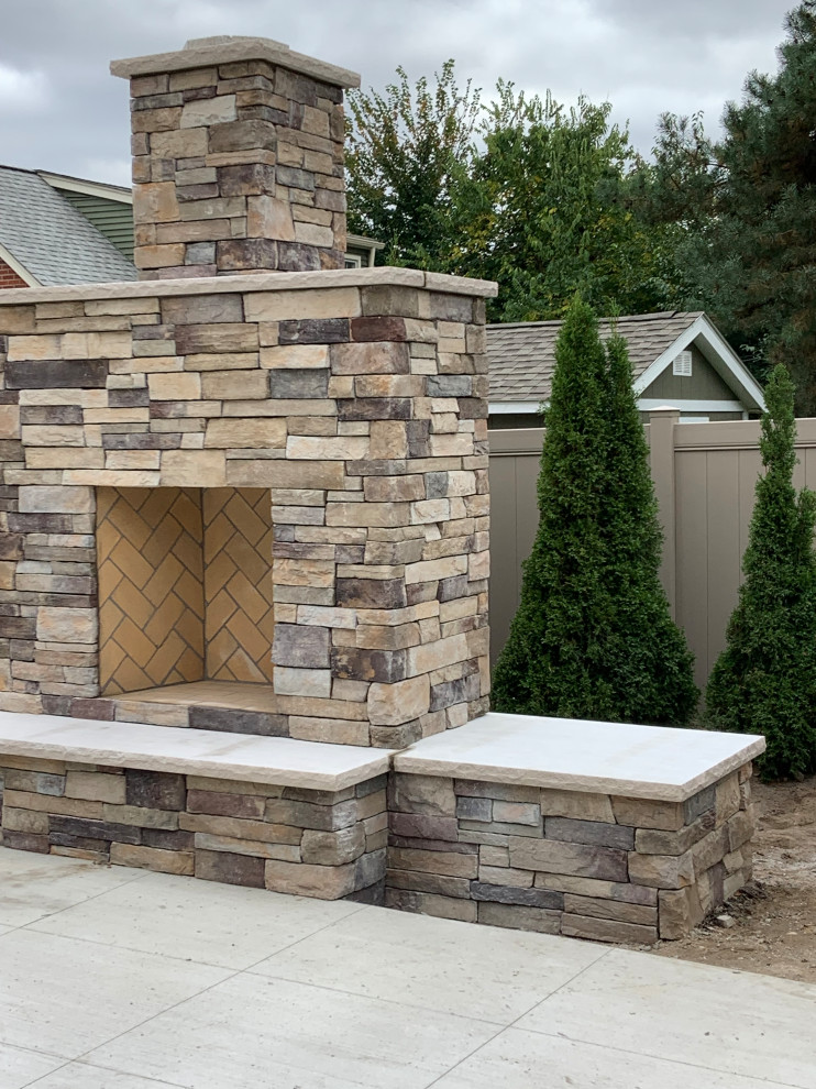 Boral Cultured Stone Country Ledgestone Patio Detroit by
