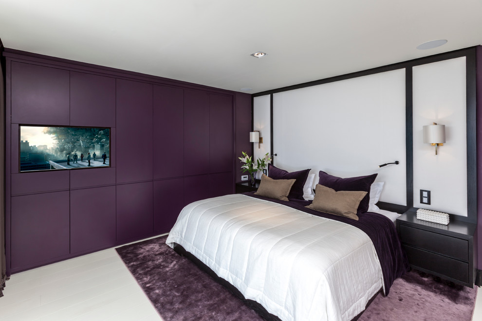 This is an example of a modern bedroom in Other.