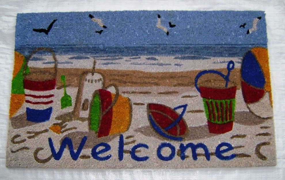 Beach Doormat Beach Style Doormats by Geo Crafts Inc