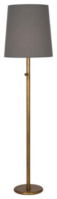 Robert Abbey Rico Espinet Buster Chica Nickel Taupe Floor Lamp, 2804