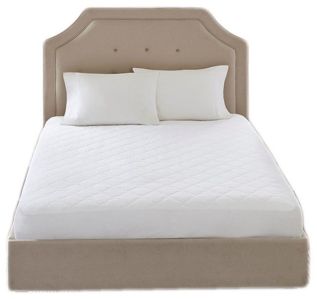 Sleep Philosophy All Natural Cotton Filled Mattress Pad Contemporary