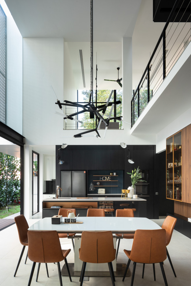 Inspiration for a modern home design in Singapore.