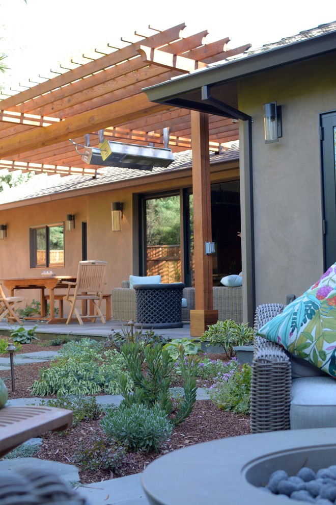 Los Altos Landscape Garden Design - Green Patio - Mediterranean - Patio