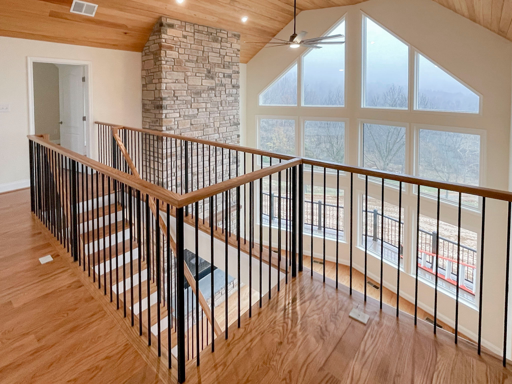 97_Airy Straight-Floating Staircase in Transitional-Mountain Home, Luray, VA 228