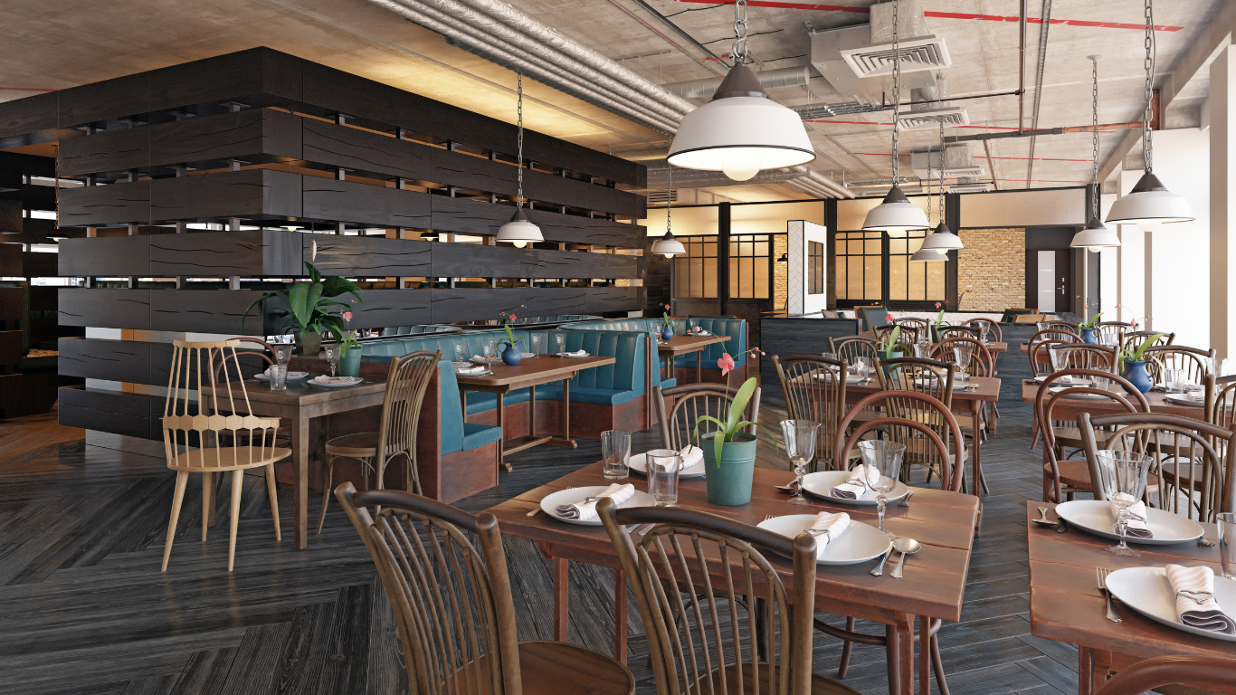 Earthy Tones in a Modern Restaurant in Swiss Cottage
