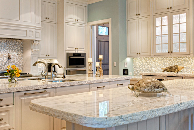 Marble Kitchen Countertops Traditional Kitchen Miami By