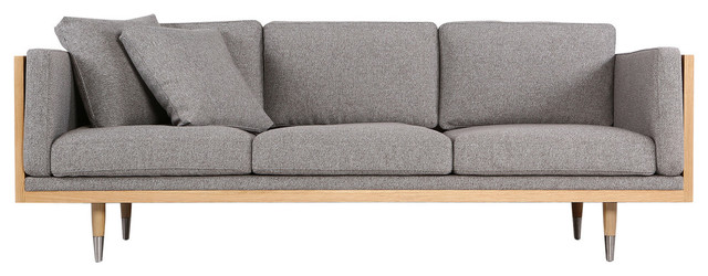 Karl Woodrow Lush Midcentury Modern Sofa Ash Urban Pebble
