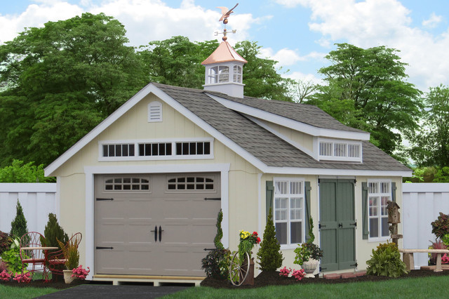 14x24 Premier Garden Garage For Sale - Traditional - Shed 