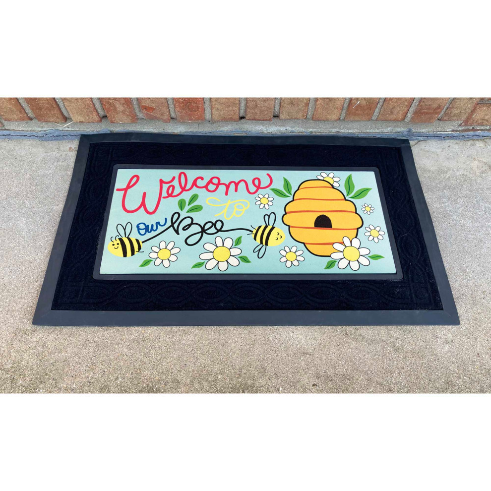 To Our Bee Hive Doormat Insert Farmhouse Doormats by New