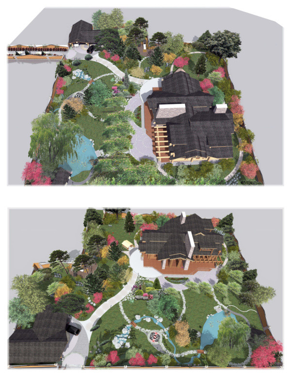 3D  проект благоустройства и озеленения