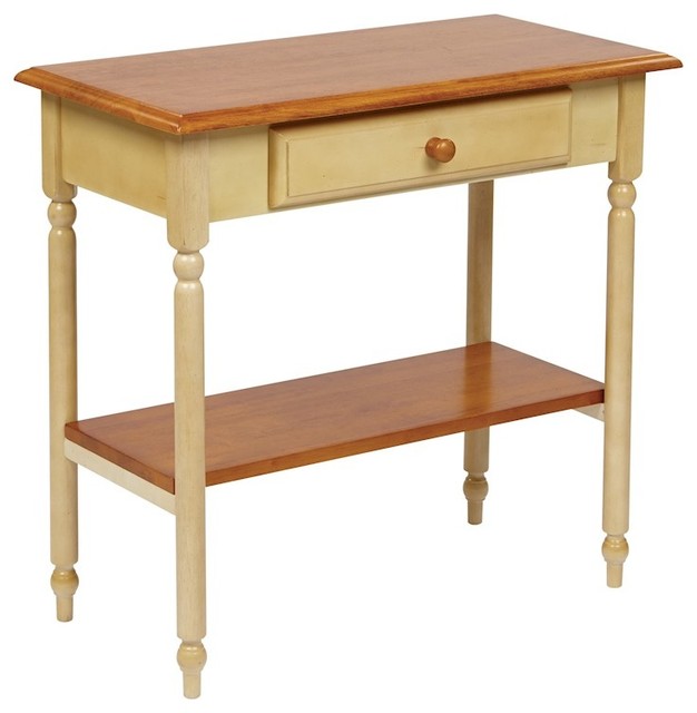 Osp Designs Foyer Table Country Cottage Buttermilk And Cherry