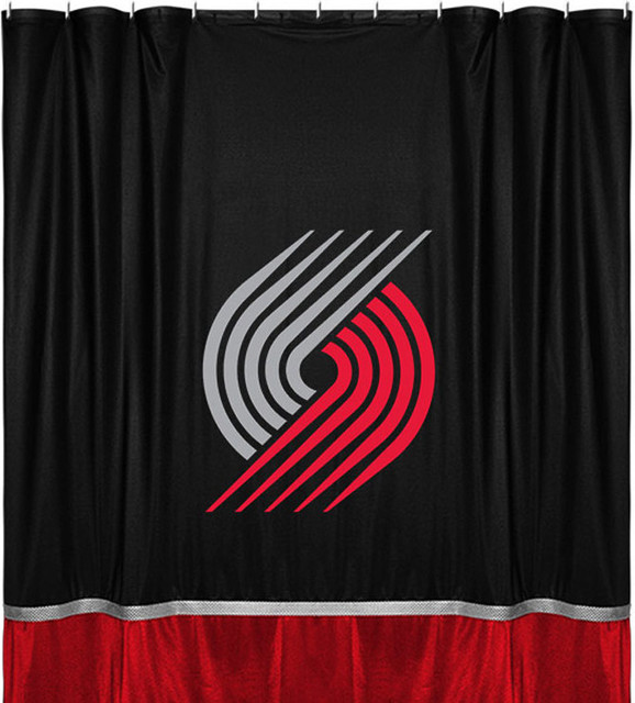 Nba Portland Trail Blazers Shower Curtain Basketball Bath Nba Portland Trail Blazers Shower Curtain Basketball Bath