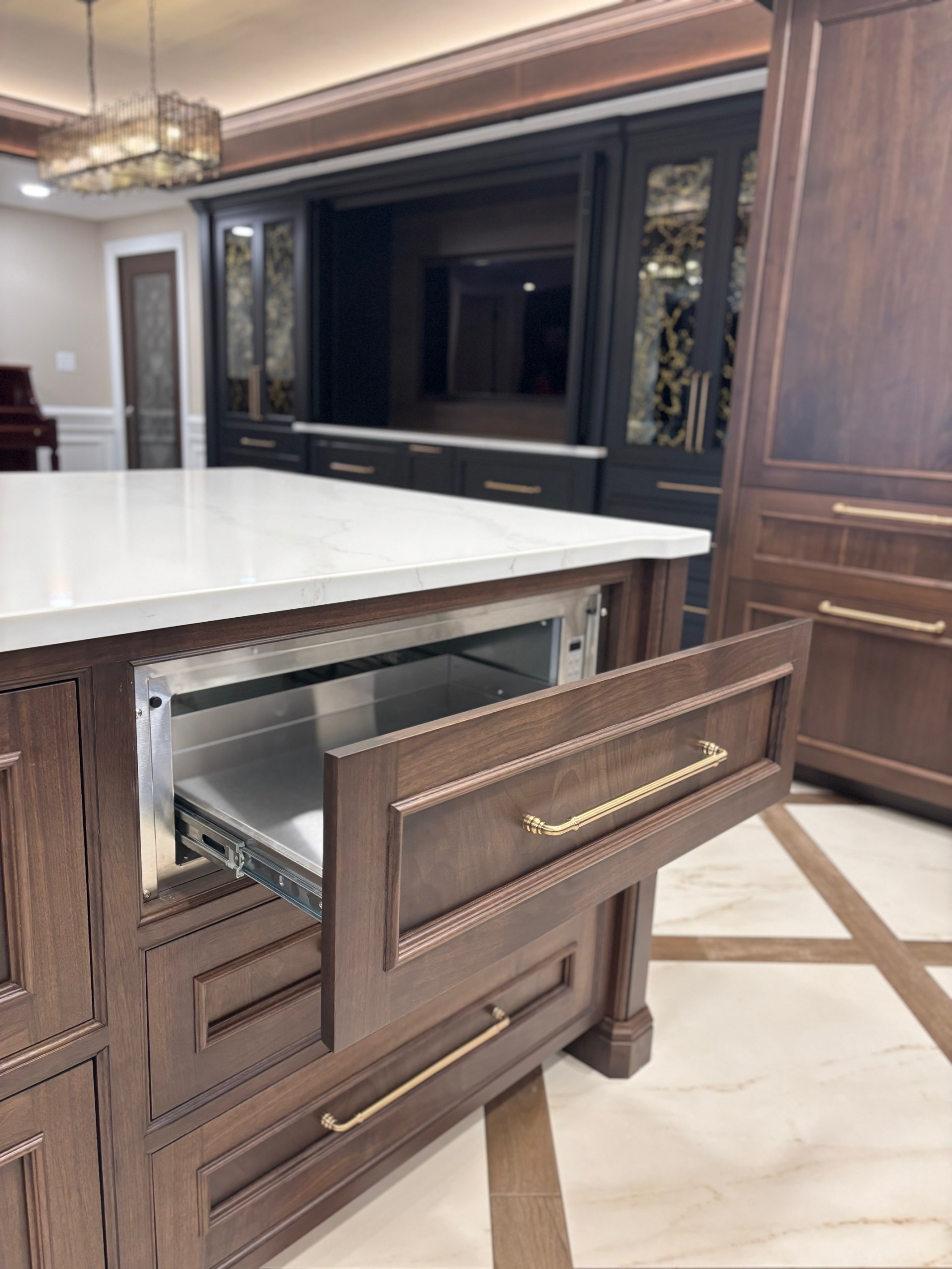 A Luxe and Timeless Lower-Level for Entertaining