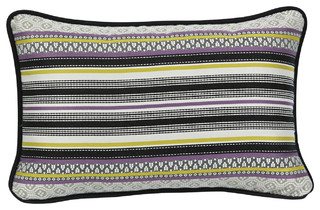 purple rectangle cushion