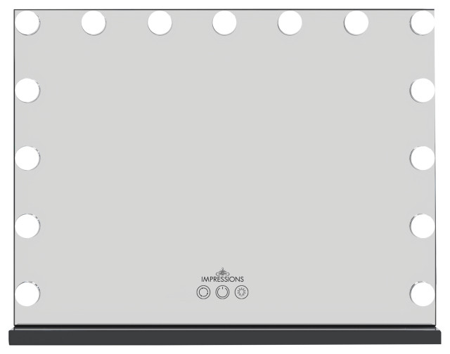 Hollywood Aurora Vanity Mirror Contemporary Makeup Mirrors by