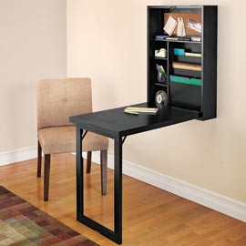 Wall-Mounted Fold-Out Desk