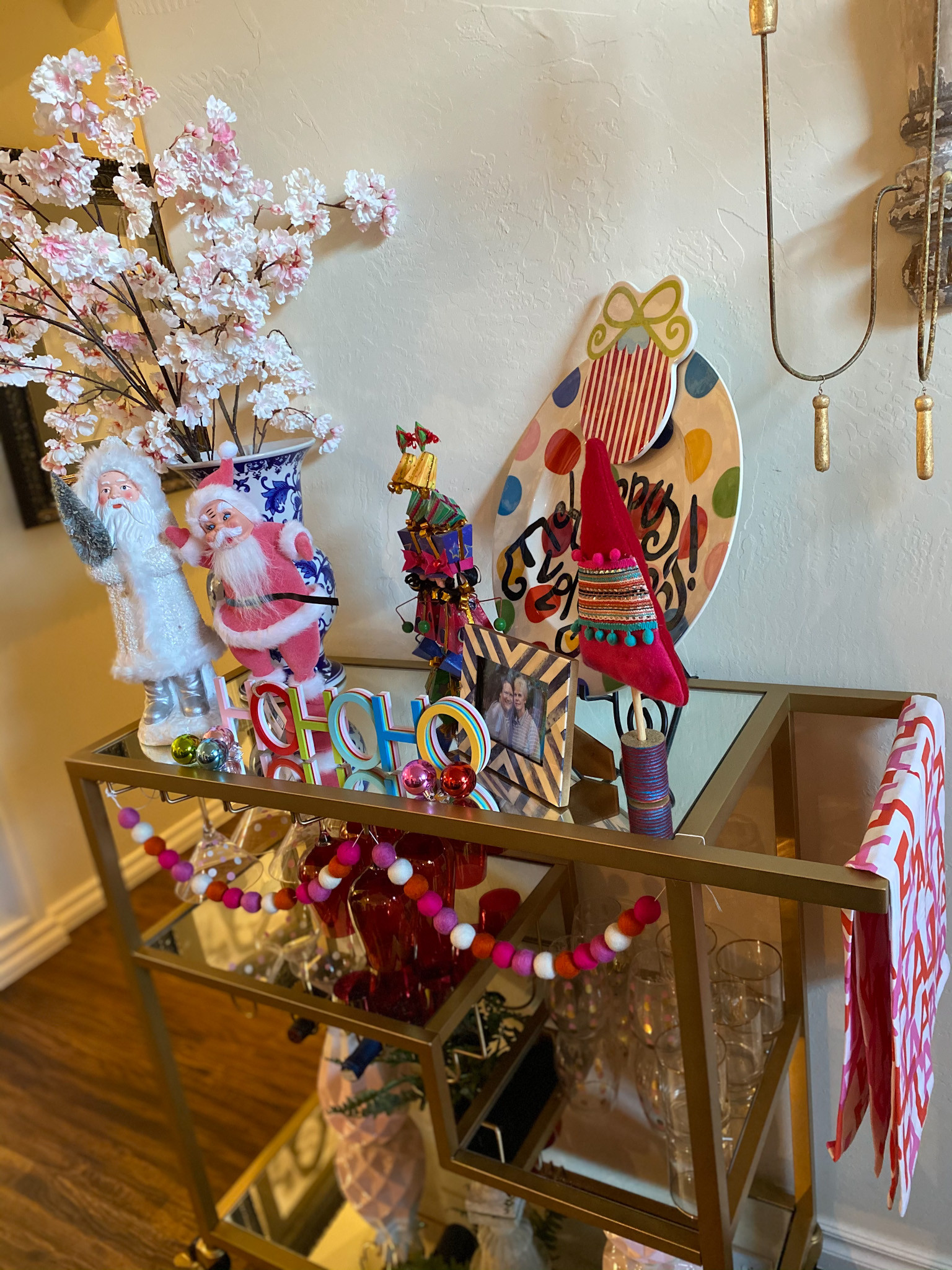 Pink Christmas Home Decor