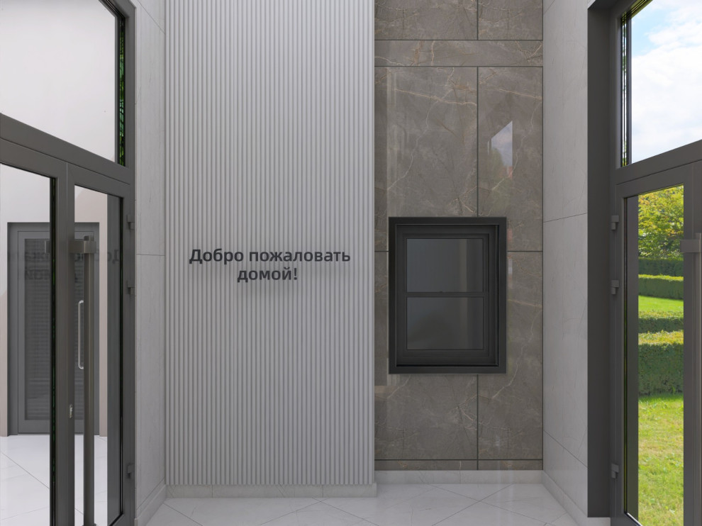 Визуализация лобби подъезда