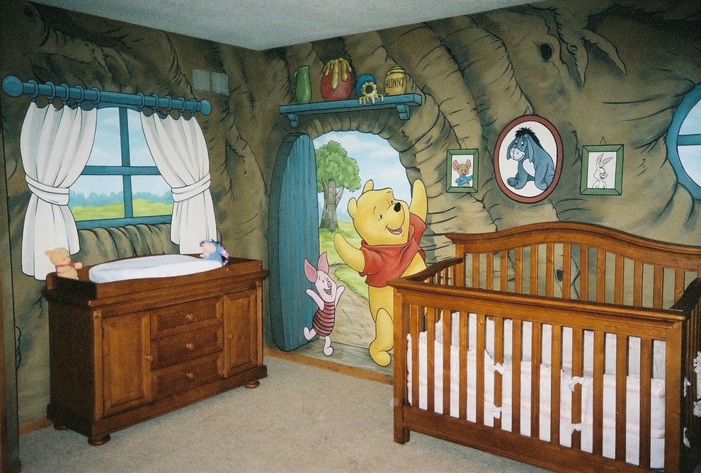 This is an example of a contemporary nursery in DC Metro.