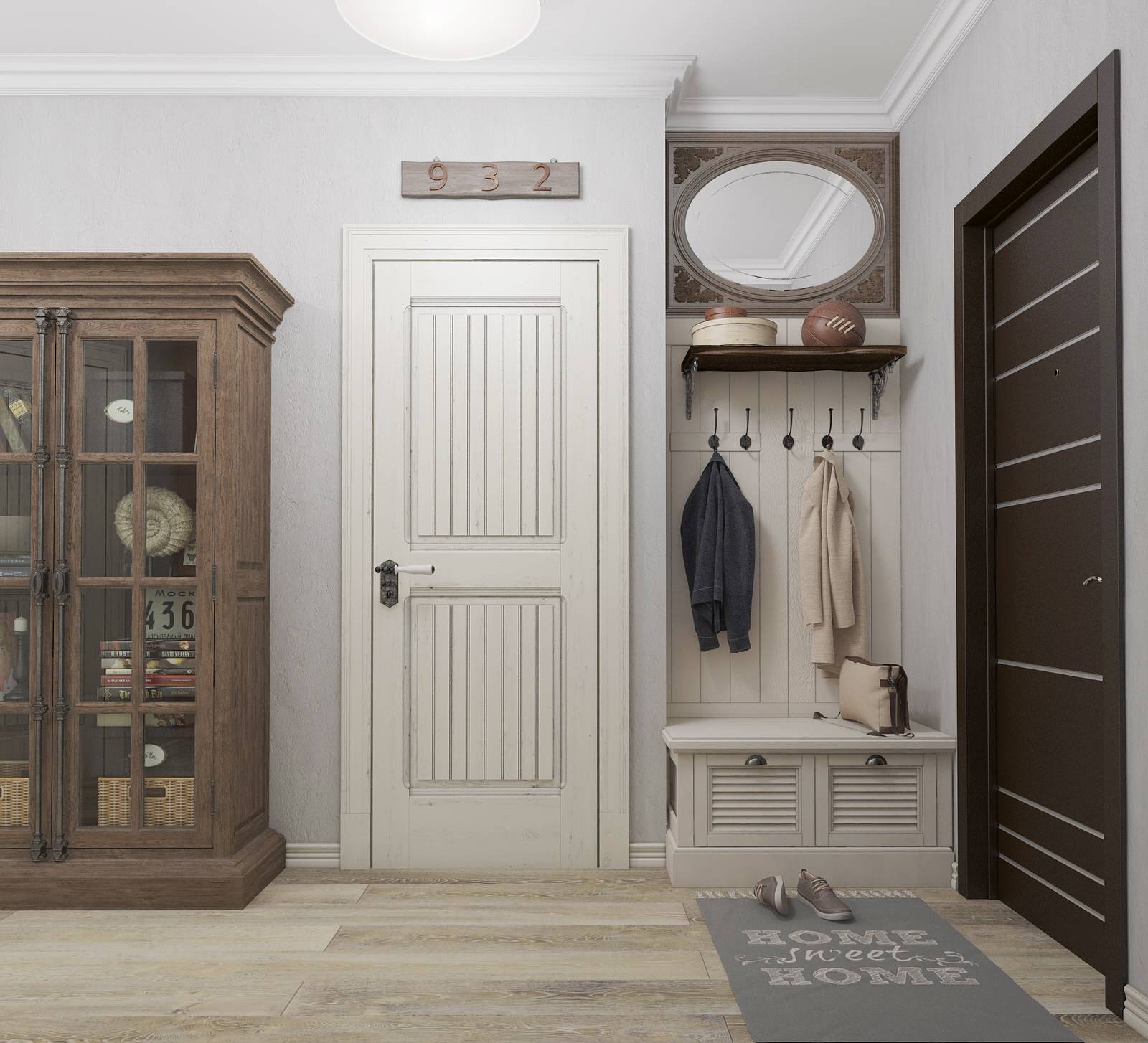 Проект квартиры в стиле Прованс (70 кв м)