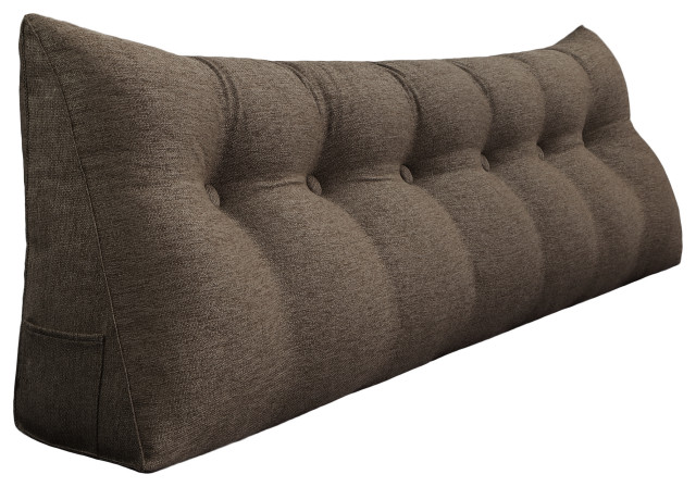 Decorative Bed Wedge Long Lumbar, Sofa With Pillows As Back