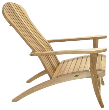 Teak Adirondack Chair, Cushion: Teak