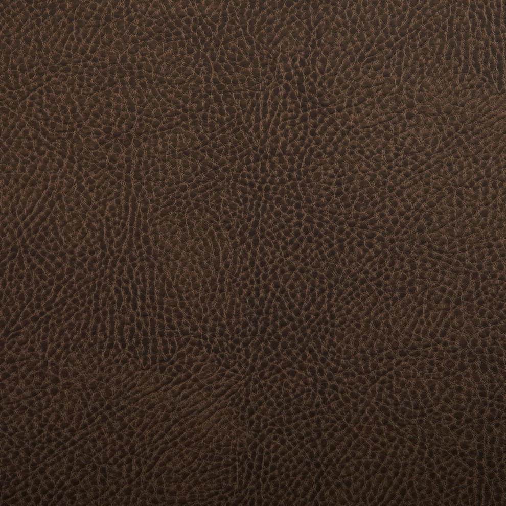 Otter Brown Leather Grain Plain Solid Vinyl Upholstery Fabric ...