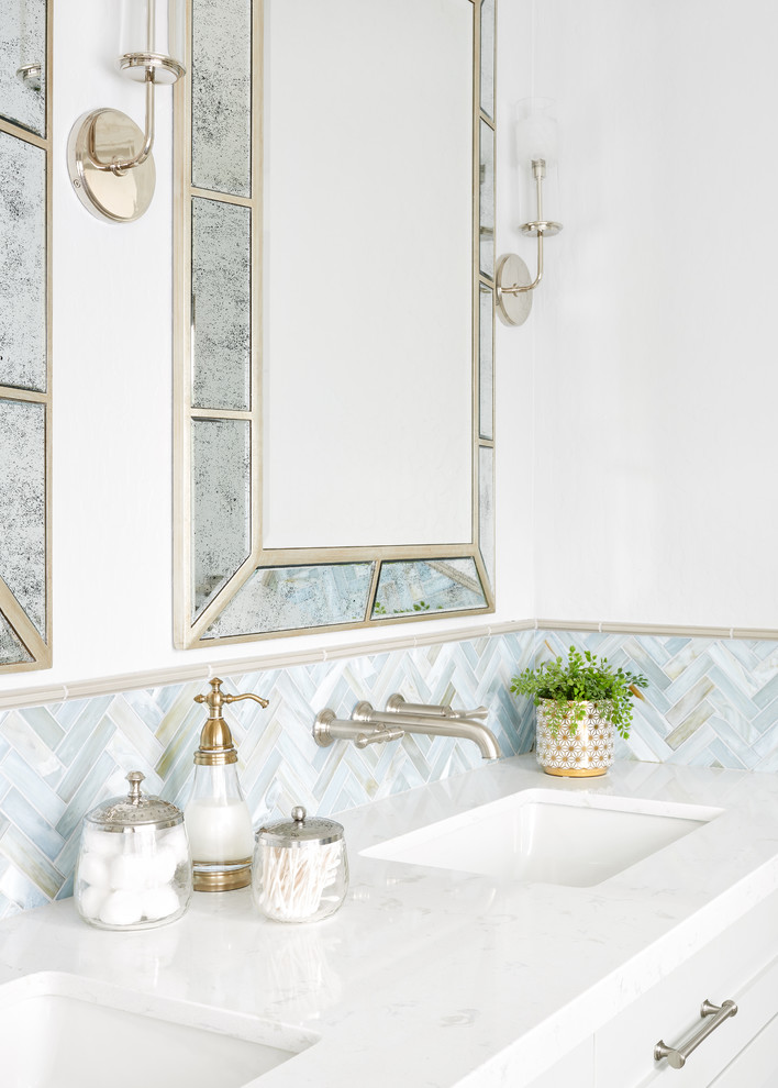 Coastal Inspired Master Bath Beach Style Bathroom San Francisco by KBG Design