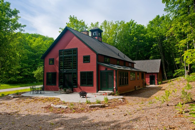 The Sawyer Post And Beam Barn Home Traditional Exterior