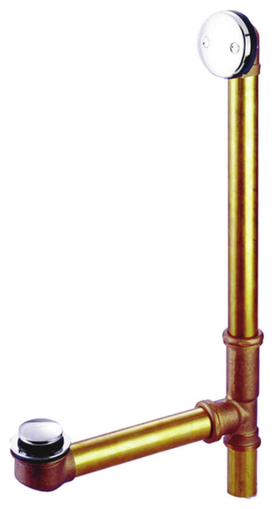 Kingston Brass 16" Bathtub Waste and Overflow Drain Traditional Tub