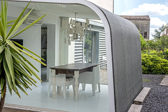 Garage House in Sicilia contemporary-sunroom
