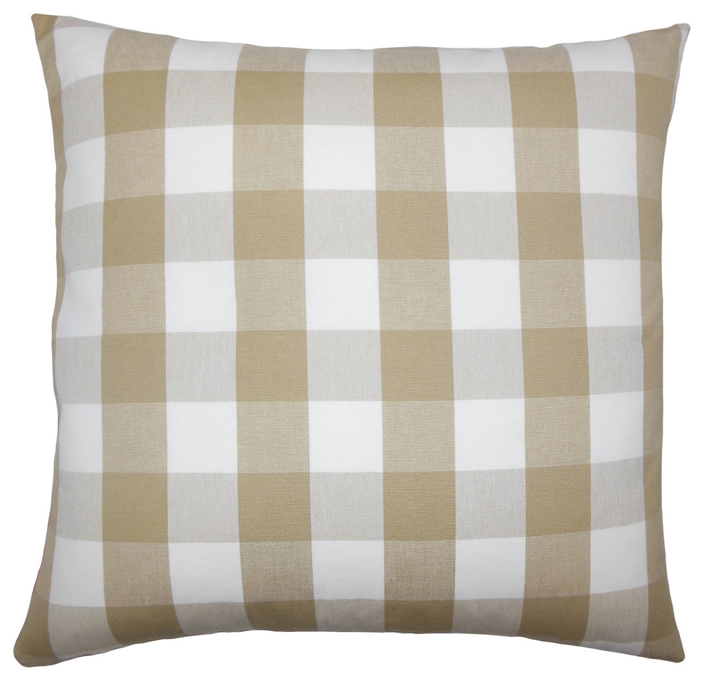The Pillow Collection Jhode Plaid Bedding Sham Red Queen/20 x 30 