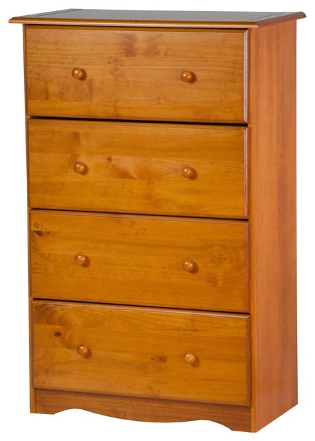 100 Solid Wood 4 Super Jumbo Drawer Chest Transitional