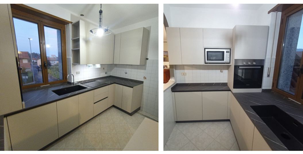Trendy kitchen photo in Turin