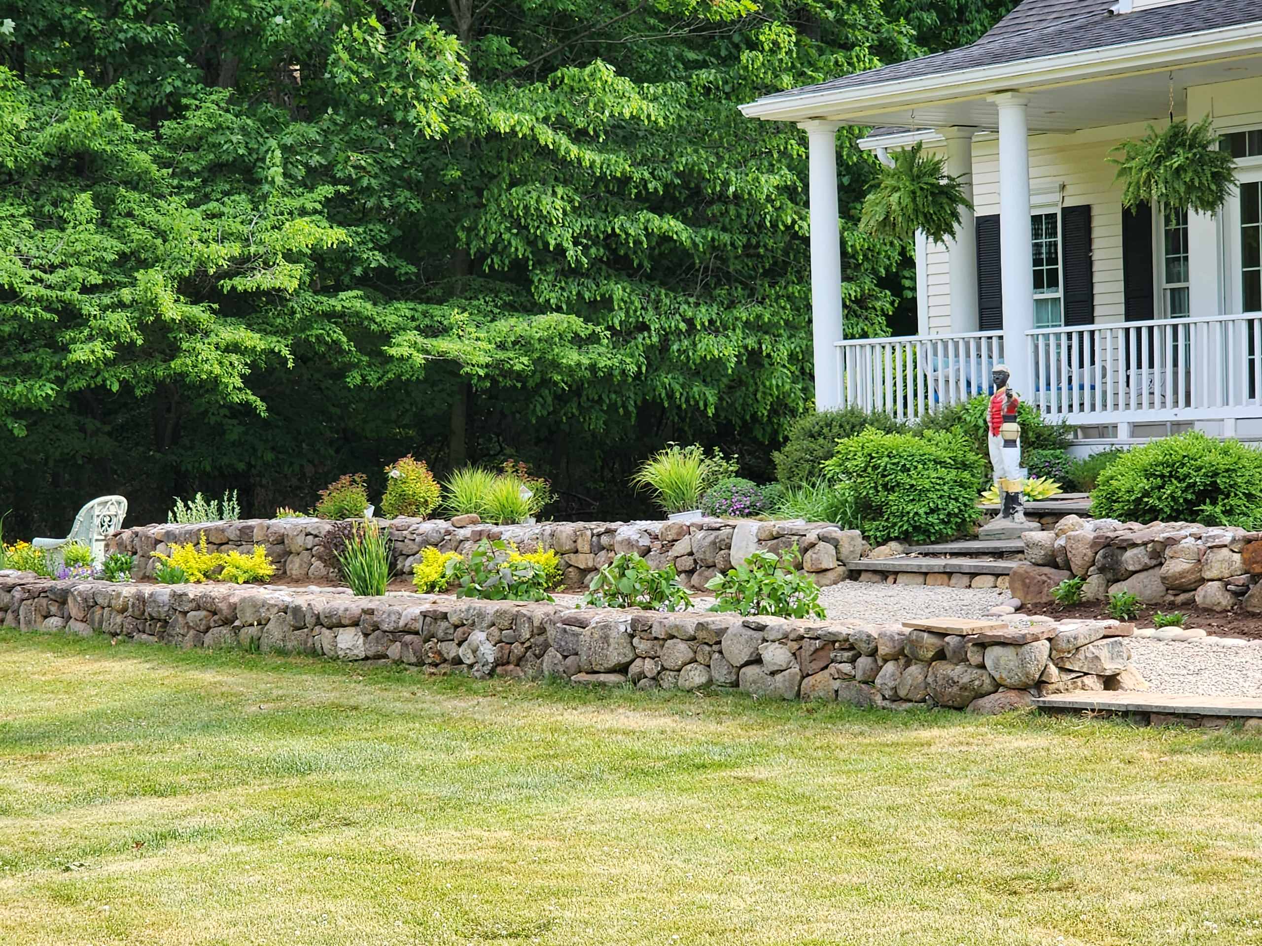 Terraced garden landscape