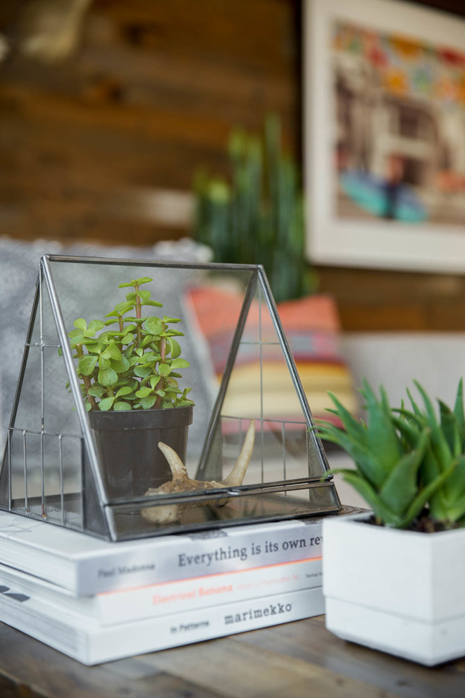Eclectic open concept living room photo in San Francisco