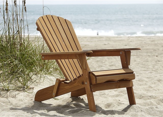 Country Living Adirondack Chair, Natural - Traditional 